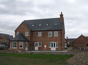 View the site plan New house at Plot 6 North Scarle village between Lincoln and Newark