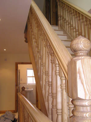 Hardwood spindles and Stairs in Newark & Lincoln area