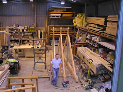 Manufacturers of purpose made windows, doors king post trusses, Stairs etc